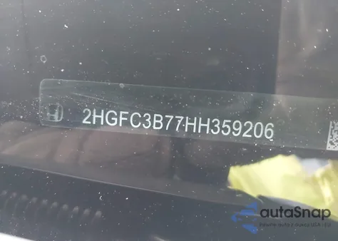 2017 Honda Civic Ex-L from USA, damaged, VIN 2HGFC3B77HH359206